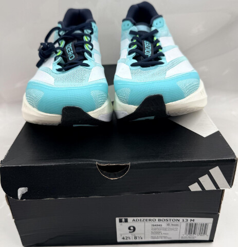 ADIDAS ADIZERO BOSTON 13 M JS4945 MENS SIZE 9 FLASH AQUA LEMON RUNNING SHOES