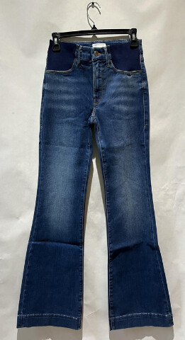 GOOD AMERICAN GOOD FLARE TROUSER HEM MATERNITY COLOR BLUE363 SIZE 00/24 GF367TM