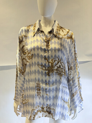 CAMILLA THRONE GAMES WIDE SLEEVE BLOUSE SZ XL/XXL RPP $650.00 BLOA192