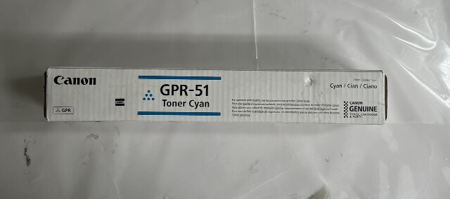CANON GENUINE TONER CARTRIDGE GPR-51 CYAN TONER FOR C250 / C225 / C350 / C355