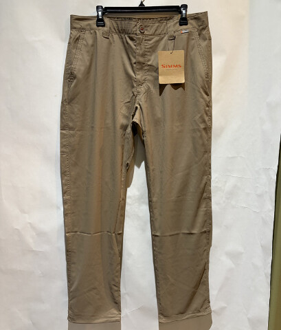 SIMMS MEN'S SUPERLIGHT FISHING PANT COLOR SILT 14334-359-38S SIZE 38WX30L SHORT