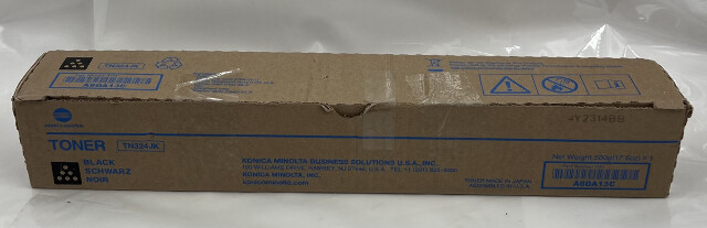 KONICA MINOLTA GENUINE TONER TN324JK A8DA13C BLACK PRINTER TONER CARTRIDGE