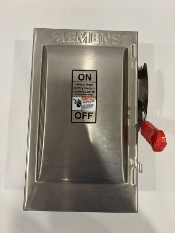 SIEMENS HNF362S HEAVY DUTY SAFETY SWITCH 60A/600V STAINLESS STEEL