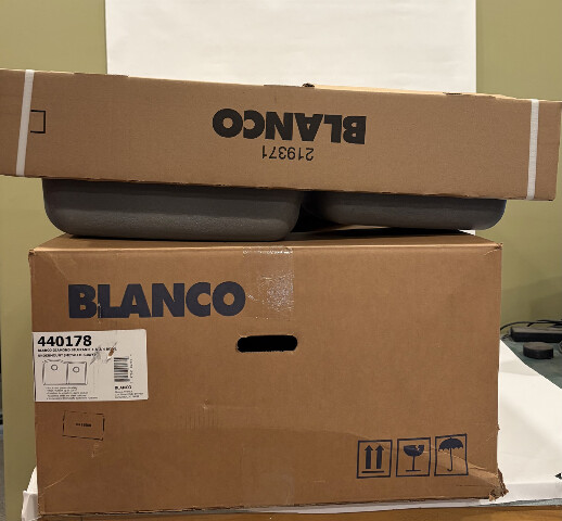 BLANCO 440178 DIAMOND SILGRANIT 60/40 UNDERMOUNT SINK METALLIC GRAY 32" x 21" x 9.5"