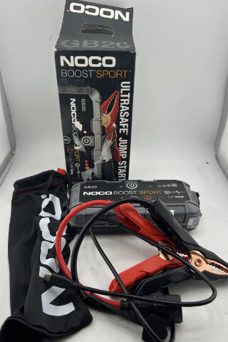 NOCO BOOST SPORT GB20 ULTRASAFE JUMP STARTER 12V 500A 4.0L GAS
