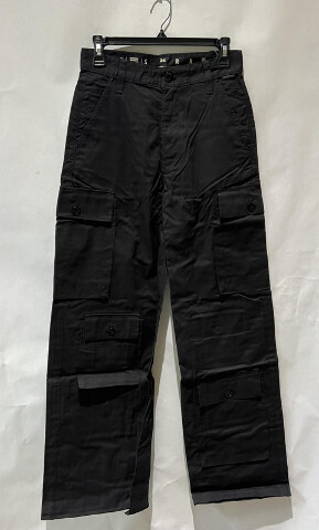 G-STAR MEGA CARGO WOMENS PANTS COMPACT BITT CANVAS DK BLACK SIZE 24