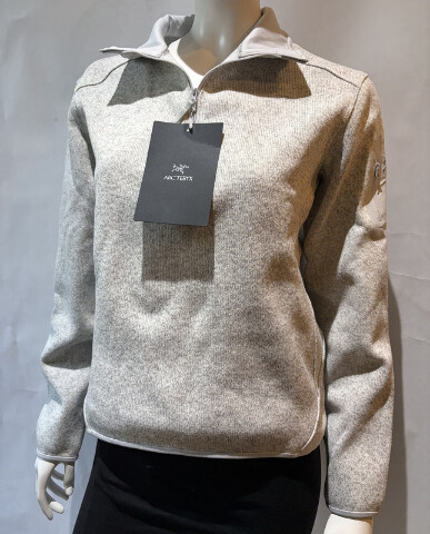 ARC'TERYX WOMEN'S COVERT 1/2 ZIP NECK FLEECE PULLOVER GREY X000010586 SZ MEDIUM