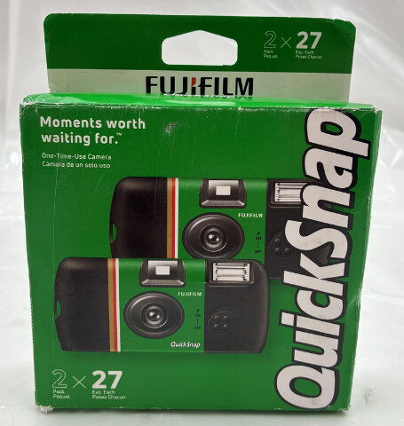 FUJIFILM QUICKSNAP ONE-TIME USE CAMERA 2 CAMERAS W 27 EXPOSURES EACH 54 TOTAL