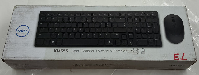 DELL KM555 SILENT COMPACT KEYBOARD AND MOUSE BLACK WIRELESS BLUETOOTH