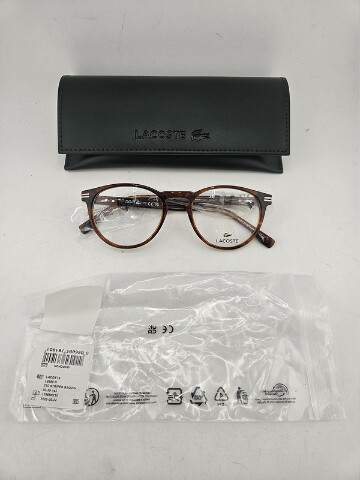 LACOSTE L2966N 210 STRIPED BROWN  50-20-145 MEN'S EYEGLASSES