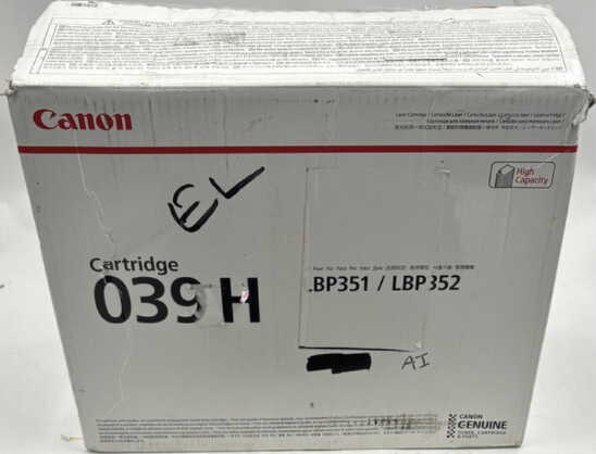 CANON 039H GENUINE LASER CARTRIDGE TONER HIGH QUALITY