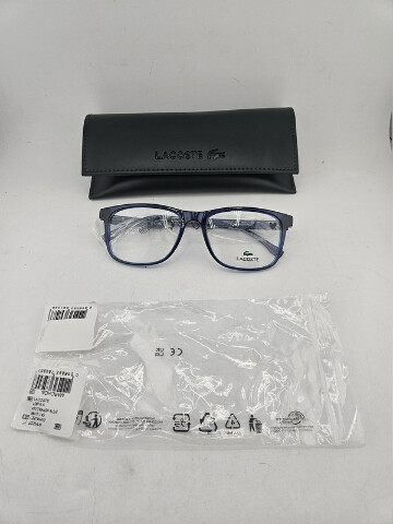 LACOSTE L2974N 410 TRANSPARENT BLUE 56-17-145 MEN'S EYEGLASSES