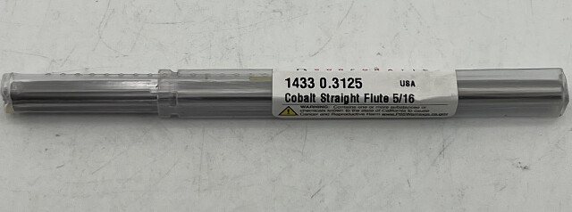 YANKEE CORPORATION REAMER 1433 0.3125 DIAMETER COBALT 6 STRAIGHT FLUTE 5/16"