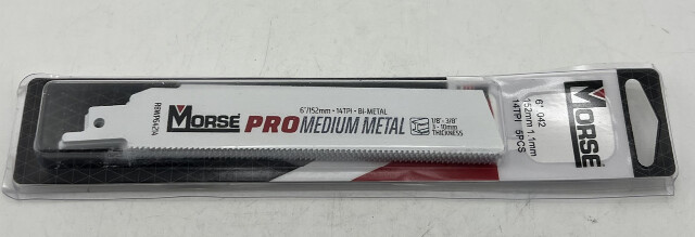 QTY50 MORSE PRO MEDIUM METAL RECIPROCATING SAW BLADE 6"/152MM 14TPI RBWP64214T05