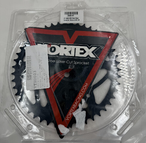 VORTEX 208S-47 47 TOOTH 520 BLACK RACING STEEL REAR SPROCKET