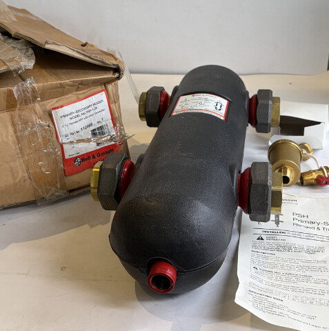 BELL & GOSSETT PSH-1.25 PRIMARY SECONDARY HEADER 112466 BLACK