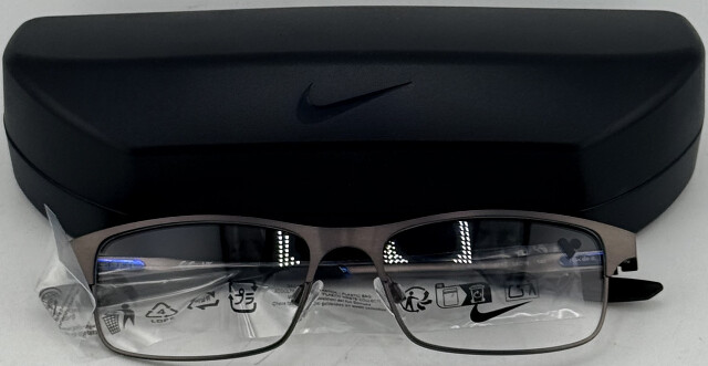 NIKE 8046 N 071 MEN'S BRUSHED GUNMETAL 54-16-140 54MM EYEGLASSES FRAMES