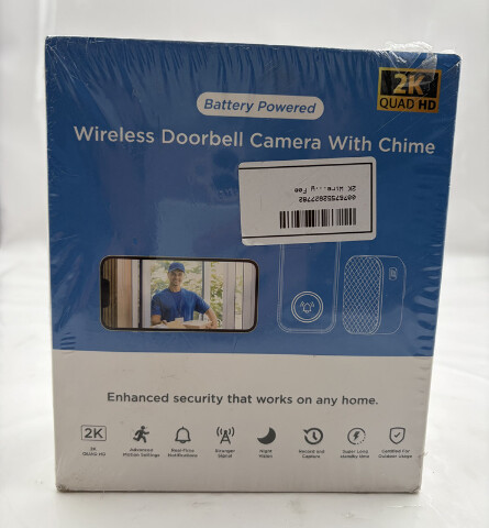 CLOUDEDGE WIRELESS DOORBELL WITH CHIME BATTERY POWERED RECORD AND CAPTURE