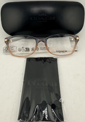 COACH HC6065 5554 SHIMMER VIOLET PEACH GRADIENT 51-17 135 WOMENS EYEGLASS FRAMES