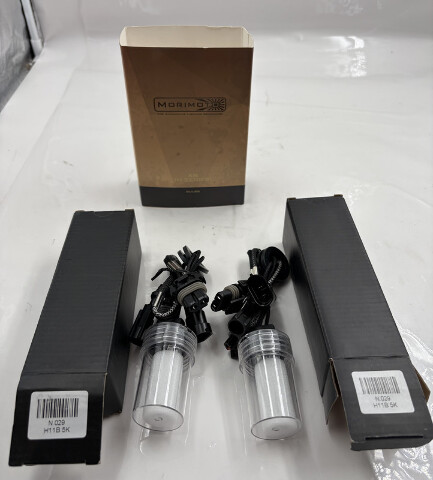 LOT OF 2 GENIUNE MORIMOTO XB H SERIES 5K AUTOMOTIVE BULBS NEUTRAL WHITE