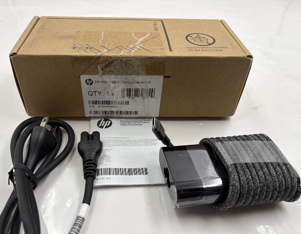 HP 65W USB-C LAPTOP CHARGER FOR MOST HP DEVICES PN 671R3UT#ABA