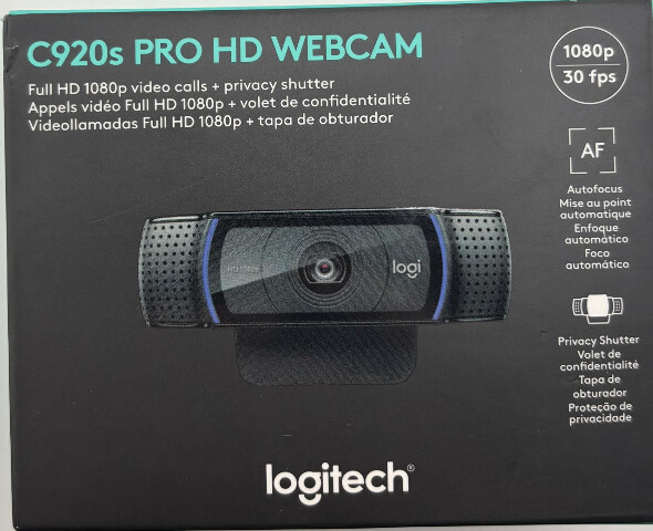 LOGITECH C920S PRO HD WEBCAM 960-0012557 FULL 1080P VU0060 WITH DUAL MICS