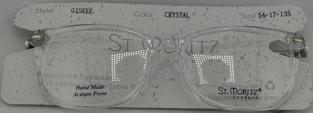ST. MORITZ GISELE 54-17-135 54MM WOMENS CRYSTAL EYEGLASSES FRAMES