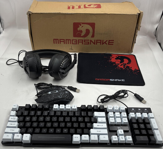 MAMBASNAKE T11 ALL-IN-1 GAMING COMBO KIT KEYBOARD HEADSET AND MOUSE