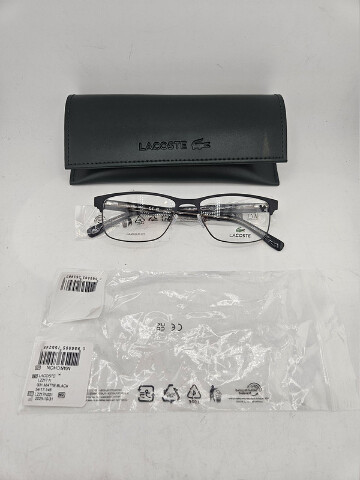 LACOSTE L2217N 001 BLACK MATTE 54-17-145 MEN'S EYEGLASSES