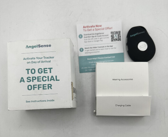 ANGELSENSE EV - 07B PERSONAL TRACKER BLACK UNISEX FOR MONITORING