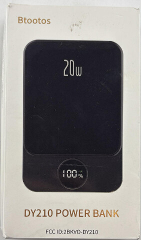 BTOOTOS DY210 10000MAH 38.5W POWER BANK 20W WIRELESS/WIRED CHARGING BLACK TYPE C