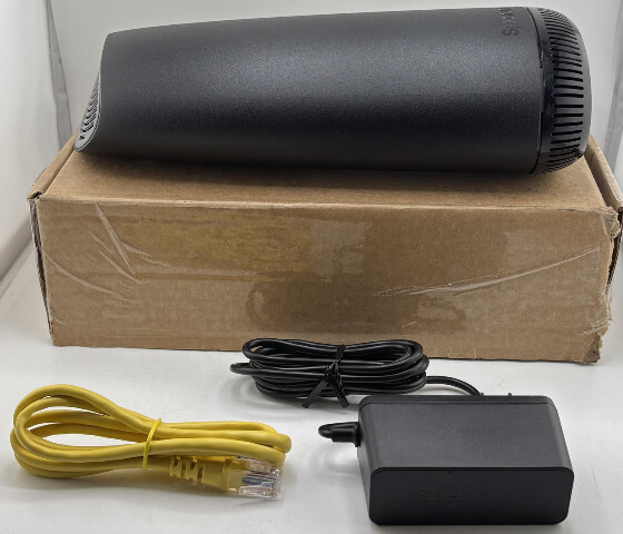 SPECTRUM WIFI 6E ROUTER SAX2V1R BLACK WIFI ROUTER WITH ETHERNET CONNECTION