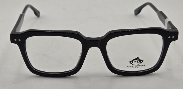 FUNKY MUNKEE EYEWEAR JS-60001 C1 51-20-145 BLACK UNISEX EYEGLASSES