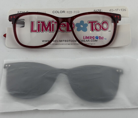 LIMITED TOO LT9036 GLASSES RED FRAMES 48-17-135 UNISEX EYEGLASSES