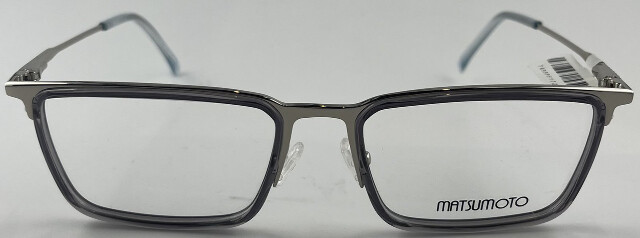 MATSUMOTO MAT51 GLASSES GRAY/SILVER FRAMES 54-19-145 UNISEX EYEGLASSES