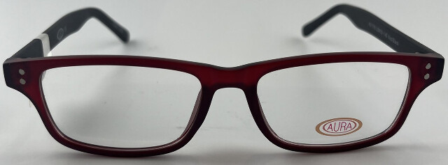 AURA AU1743 GLASSES RED/BLACK FRAMES 53-18-145 UNISEX EYEGLASSES