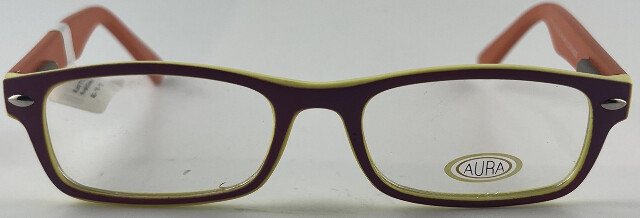 AURA AU1715 GLASSES PURPLE/ORANGE FRAMES 45-16-130 KIDS EYEGLASSES