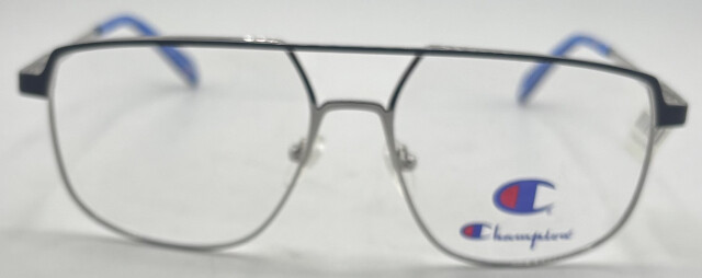 CHAMPION WIL C02 56-16-148 SILVER/NAVY METAL EYEGLASS FRAMES