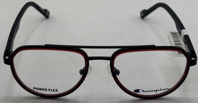 CHAMPION NAB 50-17-135 RED/BLACK POWER FLEX EYEGLASS FRAMES
