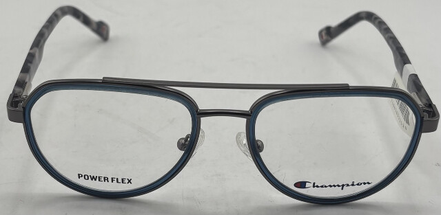 CHAMPION NAB 50-17-135 BLUE CRYSTAL/GUN POWER FLEX EYEGLASS FRAMES