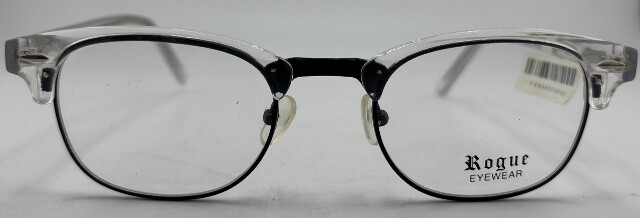 ROGUE R1054 49-21-145 CRYSTAL/BLACK UNISEX EYEGLASSES FRAMES