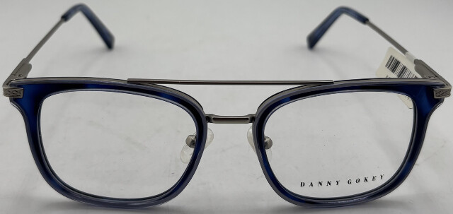 DANNY GOKEY 126 50-19-140 BLUE/GUN METAL MENS EYEGLASS FRAMES