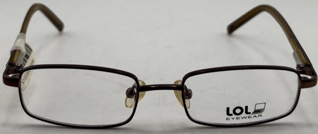 LOL EYEWEAR VE LOL-17 44-16-125 BROWN UNISEX EYEGLASSES FRAMES