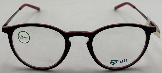 ULTEM AIR A7031 48-21-140 BLACK/RED WOMENS EYEGLASSES FRAMES