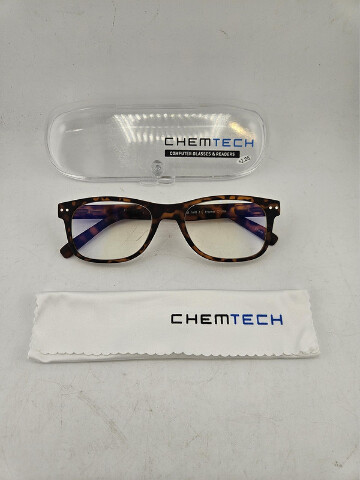 CHEM TECH 5006 BILLY TORTOISE 49-18-140 +2.25 EYEGLASSES