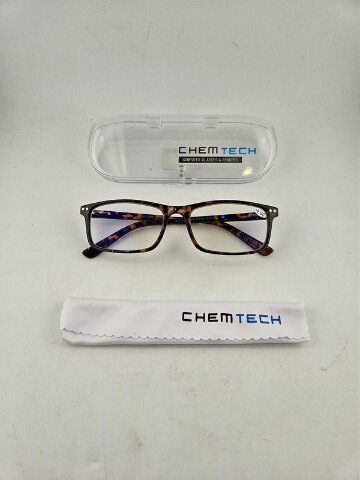 CHEM TECH 5008 TOMMY TORTOISE 49-18-138 +2.5. EYEGLASSES