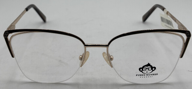FUNKY MUNKEE BOM1116 54-17-140 C3 GOLD WOMENS EYEGLASS FRAMES