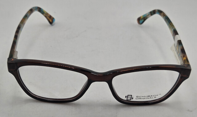 SCHUBACH ORIGINALS VE TE JUICE GLASSES BROWN FRAMES 51-16-135 WOMENS EYEGLASSES