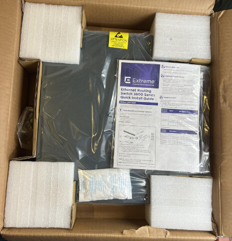 EXTREME NETWORKS AVAYA ERS 3650GTS-PWR+ AL3600A16-E6 ETHERNET ROUTING SWITCH