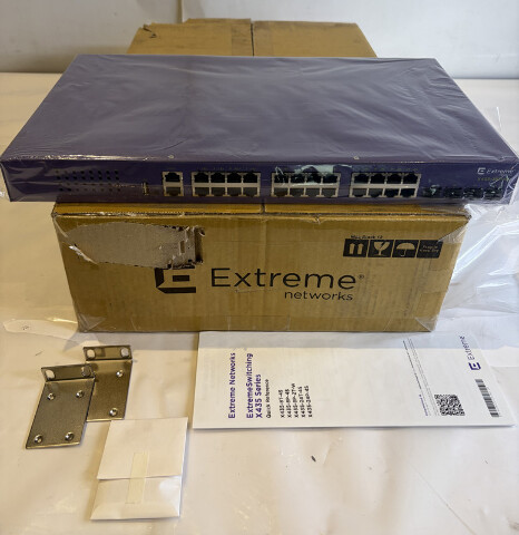 EXTREME NETWORKS X435-24P-4S 24-PORT POE+ MANAGED ETHERNET SWITCH
